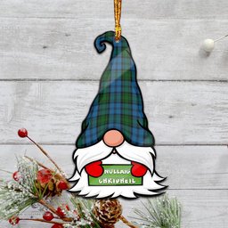 ScotsTee Shop Scottish Kerr Hunting Clan Tartan Ornament Gnome Christmas Ornament with His Tartan Christmas Hat