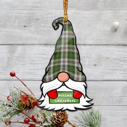 ScotsTee Shop Scottish Hay White Dress Clan Tartan Ornament Gnome Christmas Ornament with His Tartan Christmas Hat
