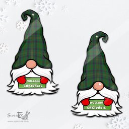 ScotsTee Shop Scottish Kennedy Clan Tartan Ornament Gnome Christmas Ornament with His Tartan Christmas Hat