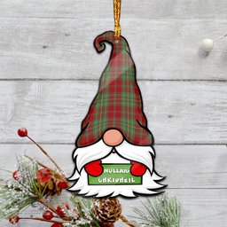 ScotsTee Shop Scottish Leask Clan Tartan Ornament Gnome Christmas Ornament with His Tartan Christmas Hat