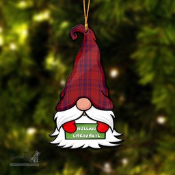 ScotsTee Shop Scottish Kyle Clan Tartan Ornament Gnome Christmas Ornament with His Tartan Christmas Hat