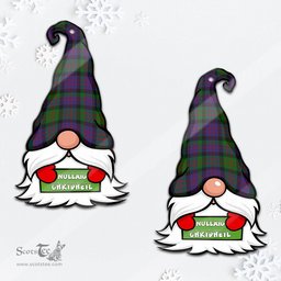 ScotsTee Shop Scottish MacDonald Clan Tartan Ornament Gnome Christmas Ornament with His Tartan Christmas Hat