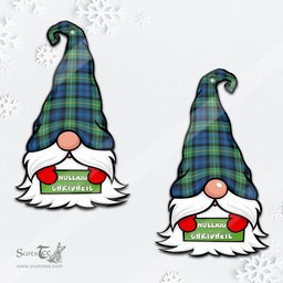 ScotsTee Shop Scottish Gordon Ancient Clan Tartan Ornament Gnome Christmas Ornament with His Tartan Christmas Hat