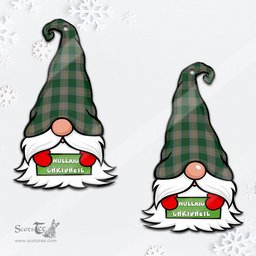 ScotsTee Shop Scottish Ledford Clan Tartan Ornament Gnome Christmas Ornament with His Tartan Christmas Hat