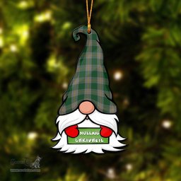 ScotsTee Shop Scottish Ledford Clan Tartan Ornament Gnome Christmas Ornament with His Tartan Christmas Hat