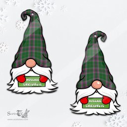ScotsTee Shop Scottish Gray Hunting Clan Tartan Ornament Gnome Christmas Ornament with His Tartan Christmas Hat