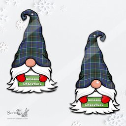 ScotsTee Shop Scottish MacInnes Modern Clan Tartan Ornament Gnome Christmas Ornament with His Tartan Christmas Hat