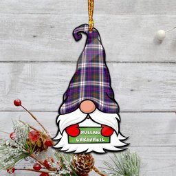 ScotsTee Shop Scottish MacDonald Dress Modern Clan Tartan Ornament Gnome Christmas Ornament with His Tartan Christmas Hat