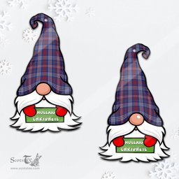ScotsTee Shop Scottish Parker Clan Tartan Ornament Gnome Christmas Ornament with His Tartan Christmas Hat