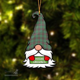 ScotsTee Shop Scottish MacKinnon Hunting Ancient Clan Tartan Ornament Gnome Christmas Ornament with His Tartan Christmas Hat