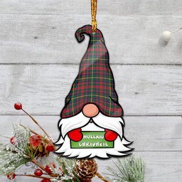ScotsTee Shop Scottish MacKintosh Hunting Modern Clan Tartan Ornament Gnome Christmas Ornament with His Tartan Christmas Hat