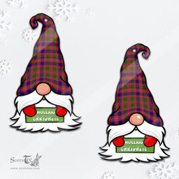 ScotsTee Shop Scottish MacIntyre Modern Clan Tartan Ornament Gnome Christmas Ornament with His Tartan Christmas Hat