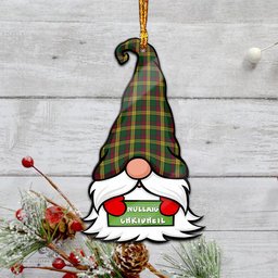 ScotsTee Shop Scottish MacMillan Ancient Clan Tartan Ornament Gnome Christmas Ornament with His Tartan Christmas Hat
