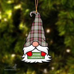 ScotsTee Shop Scottish MacLean Dress Clan Tartan Ornament Gnome Christmas Ornament with His Tartan Christmas Hat