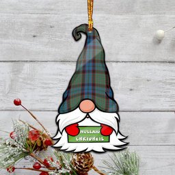 ScotsTee Shop Scottish MacNicol Hunting Clan Tartan Ornament Gnome Christmas Ornament with His Tartan Christmas Hat
