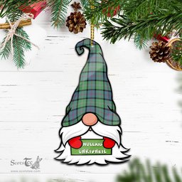 ScotsTee Shop Scottish MacThomas Ancient Clan Tartan Ornament Gnome Christmas Ornament with His Tartan Christmas Hat