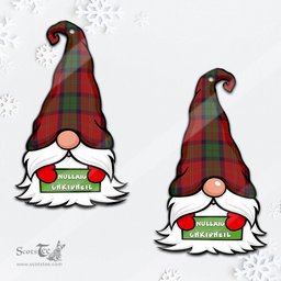 ScotsTee Shop Scottish MacPherson of Cluny Clan Tartan Ornament Gnome Christmas Ornament with His Tartan Christmas Hat