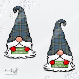 ScotsTee Shop Scottish Ralston UK Clan Tartan Ornament Gnome Christmas Ornament with His Tartan Christmas Hat
