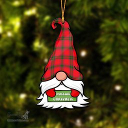 ScotsTee Shop Scottish MacNab Modern Clan Tartan Ornament Gnome Christmas Ornament with His Tartan Christmas Hat