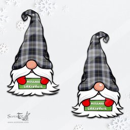 ScotsTee Shop Scottish Menzies Black Dress Clan Tartan Ornament Gnome Christmas Ornament with His Tartan Christmas Hat