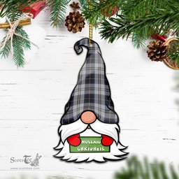 ScotsTee Shop Scottish Menzies Black Dress Clan Tartan Ornament Gnome Christmas Ornament with His Tartan Christmas Hat