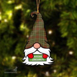ScotsTee Shop Scottish Pierce Clan Tartan Ornament Gnome Christmas Ornament with His Tartan Christmas Hat