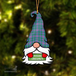 ScotsTee Shop Scottish Pitcairn Hunting Clan Tartan Ornament Gnome Christmas Ornament with His Tartan Christmas Hat