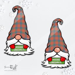 ScotsTee Shop Scottish Robertson Ancient Clan Tartan Ornament Gnome Christmas Ornament with His Tartan Christmas Hat