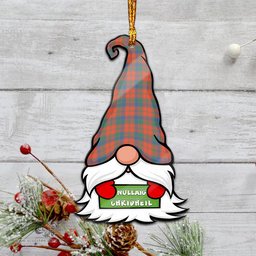 ScotsTee Shop Scottish Robertson Ancient Clan Tartan Ornament Gnome Christmas Ornament with His Tartan Christmas Hat