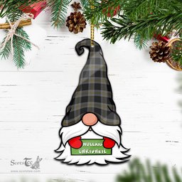 ScotsTee Shop Scottish Perry Ancient Clan Tartan Ornament Gnome Christmas Ornament with His Tartan Christmas Hat