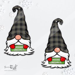 ScotsTee Shop Scottish Perry Ancient Clan Tartan Ornament Gnome Christmas Ornament with His Tartan Christmas Hat