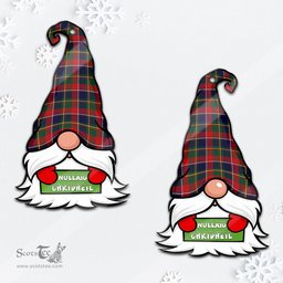 ScotsTee Shop Scottish Quebec Province Canada Clan Tartan Ornament Gnome Christmas Ornament with His Tartan Christmas Hat