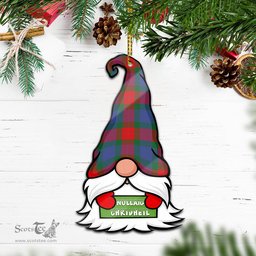 ScotsTee Shop Scottish Mar Clan Tartan Ornament Gnome Christmas Ornament with His Tartan Christmas Hat