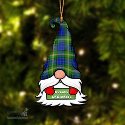 ScotsTee Shop Scottish Maitland Clan Tartan Ornament Gnome Christmas Ornament with His Tartan Christmas Hat