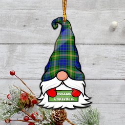 ScotsTee Shop Scottish Maitland Clan Tartan Ornament Gnome Christmas Ornament with His Tartan Christmas Hat