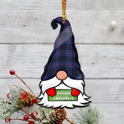 ScotsTee Shop Scottish McCoy Blue Clan Tartan Ornament Gnome Christmas Ornament with His Tartan Christmas Hat