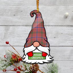 ScotsTee Shop Scottish MacRae Ancient Clan Tartan Ornament Gnome Christmas Ornament with His Tartan Christmas Hat