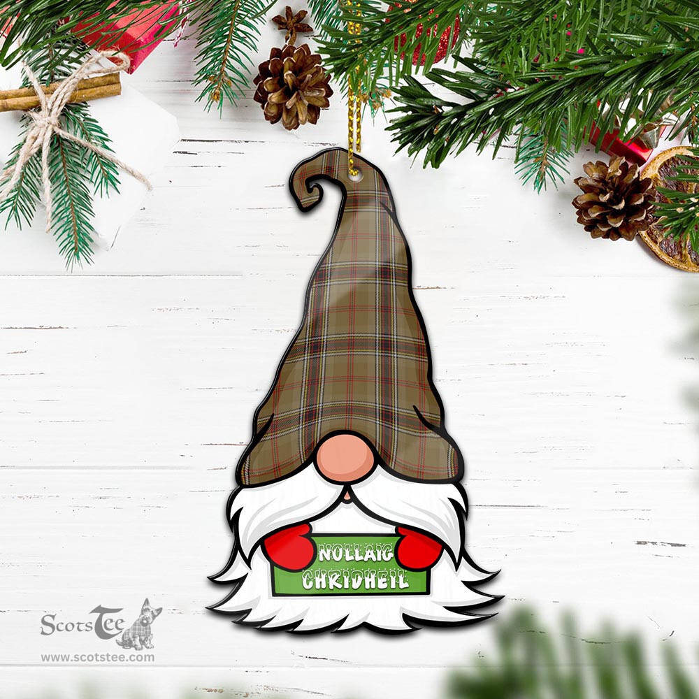 ScotsTee Shop Scottish O'Keefe Clan Tartan Ornament Gnome Christmas Ornament with His Tartan Christmas Hat