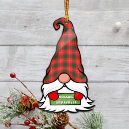 ScotsTee Shop Scottish MacFie Modern Clan Tartan Ornament Gnome Christmas Ornament with His Tartan Christmas Hat