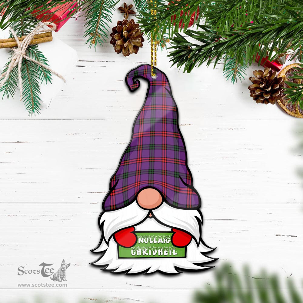 ScotsTee Shop Scottish Montgomery Modern Clan Tartan Ornament Gnome Christmas Ornament with His Tartan Christmas Hat