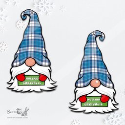 ScotsTee Shop Scottish Roberton Clan Tartan Ornament Gnome Christmas Ornament with His Tartan Christmas Hat
