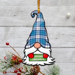 ScotsTee Shop Scottish Roberton Clan Tartan Ornament Gnome Christmas Ornament with His Tartan Christmas Hat