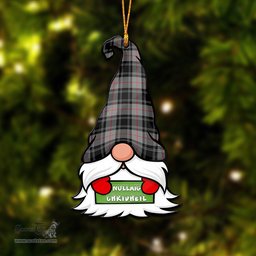 ScotsTee Shop Scottish Moffat Modern Clan Tartan Ornament Gnome Christmas Ornament with His Tartan Christmas Hat