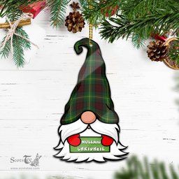 ScotsTee Shop Scottish Martin Clan Tartan Ornament Gnome Christmas Ornament with His Tartan Christmas Hat