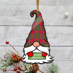 ScotsTee Shop Scottish MacIntosh Modern Clan Tartan Ornament Gnome Christmas Ornament with His Tartan Christmas Hat