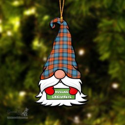 ScotsTee Shop Scottish MacLachlan Ancient Clan Tartan Ornament Gnome Christmas Ornament with His Tartan Christmas Hat