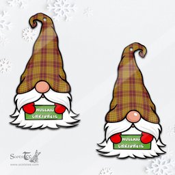 ScotsTee Shop Scottish MacMillan Dress Clan Tartan Ornament Gnome Christmas Ornament with His Tartan Christmas Hat