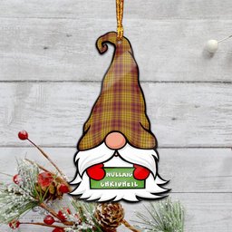 ScotsTee Shop Scottish MacMillan Dress Clan Tartan Ornament Gnome Christmas Ornament with His Tartan Christmas Hat