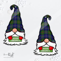 ScotsTee Shop Scottish MacLeod of Harris Modern Clan Tartan Ornament Gnome Christmas Ornament with His Tartan Christmas Hat