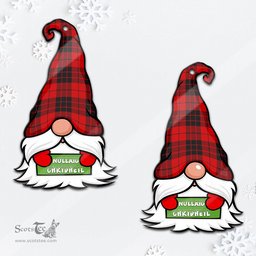 ScotsTee Shop Scottish MacLeod of Raasay Clan Tartan Ornament Gnome Christmas Ornament with His Tartan Christmas Hat